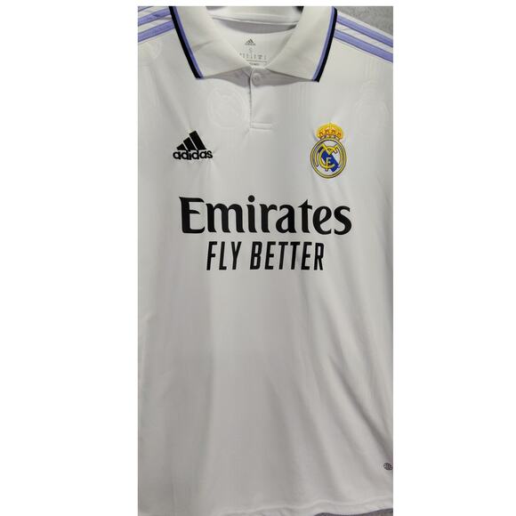 Adidas Mens Soccer Jersey Size Small #7 Romal Real Madrid Futbol Authentic White - Picture 8 of 8